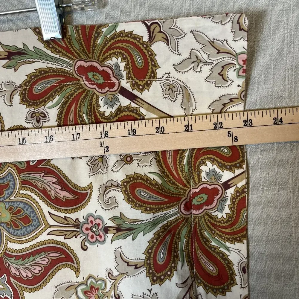 Pottery Barn Charlie Paisley Organic Percale Duvet Cover King Cal King & Shams